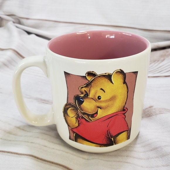 Vintage Disney Winnie The Pooh Coffee Mug Ceramic 3.5 Inch 8 Oz 90s - Picture 1 of 7